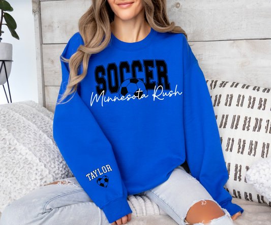 Minnesota Rush U15, U9 & 3/4 G Girls Soccer Gildan Printed Crew