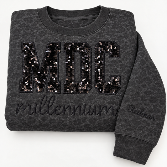 MDC Leopard Sequin Crewneck (Adult & Youth)