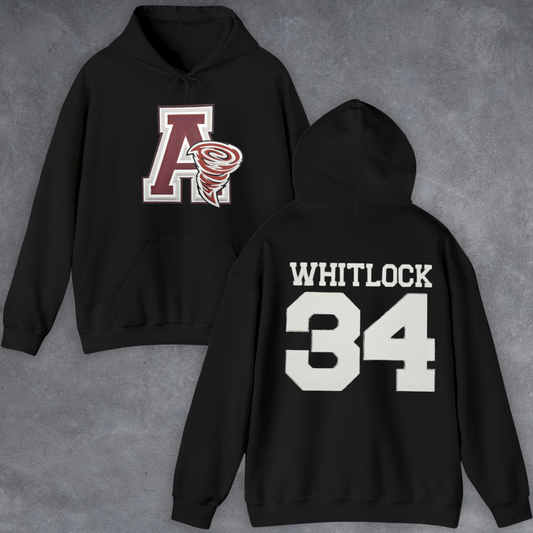 Anoka Tornadoes Applique Hoodie (In Memory of Isaiah Whitlock) #34