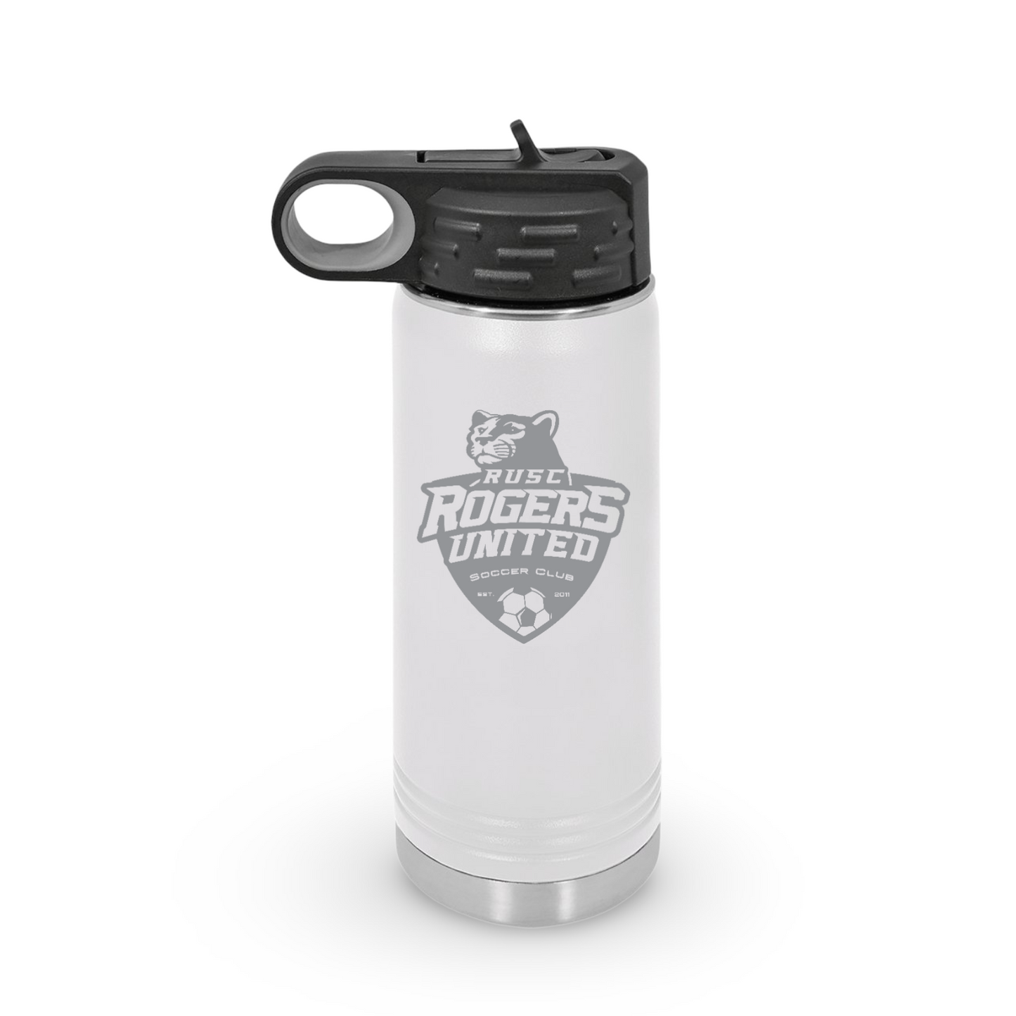 20oz Engraved Rogers United Polar Camel Water Bottle