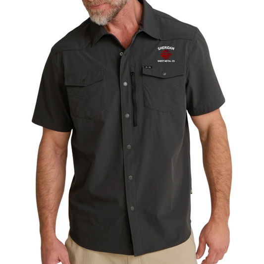 Howler Brothers Tech Embroidered Snap Button Shirt