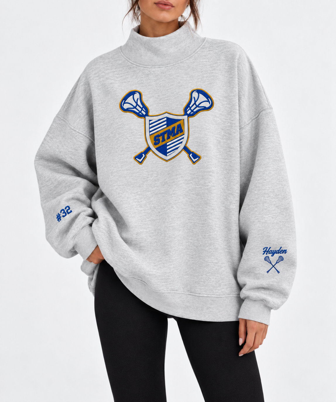 STMA Lacrosse Mockneck