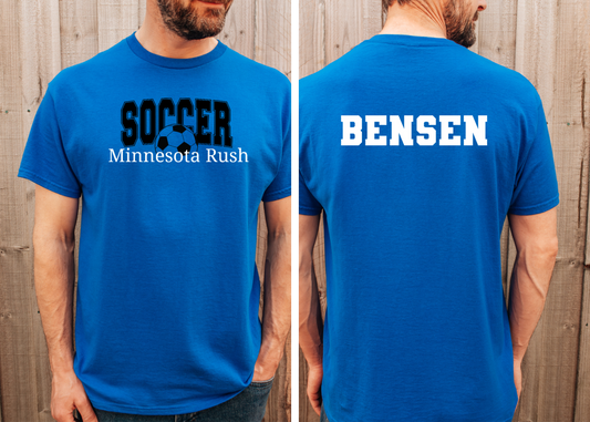 MN Rush Unisex Gildan Soft Style Athletic Gray Tees