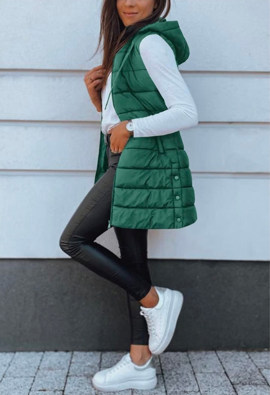 Custom Glitter Applique Puff Vest
