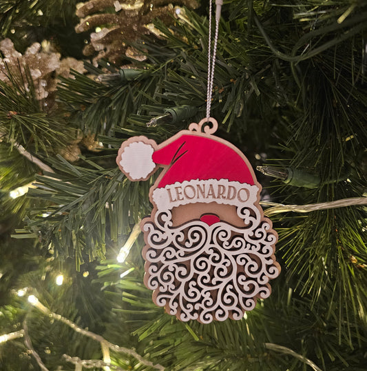 Personalized Santa Ornament