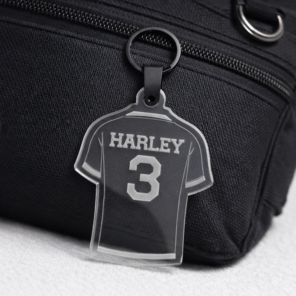 Sports Jersey Acrylic Bag Tag/ Key Chain