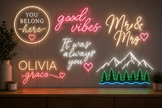 Aspen Woods & Company Custom Neon Signs (Cut to shape)
