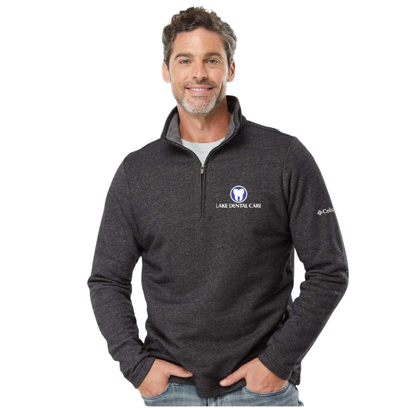 Lake Dental Embroidered Columbia Half Zip