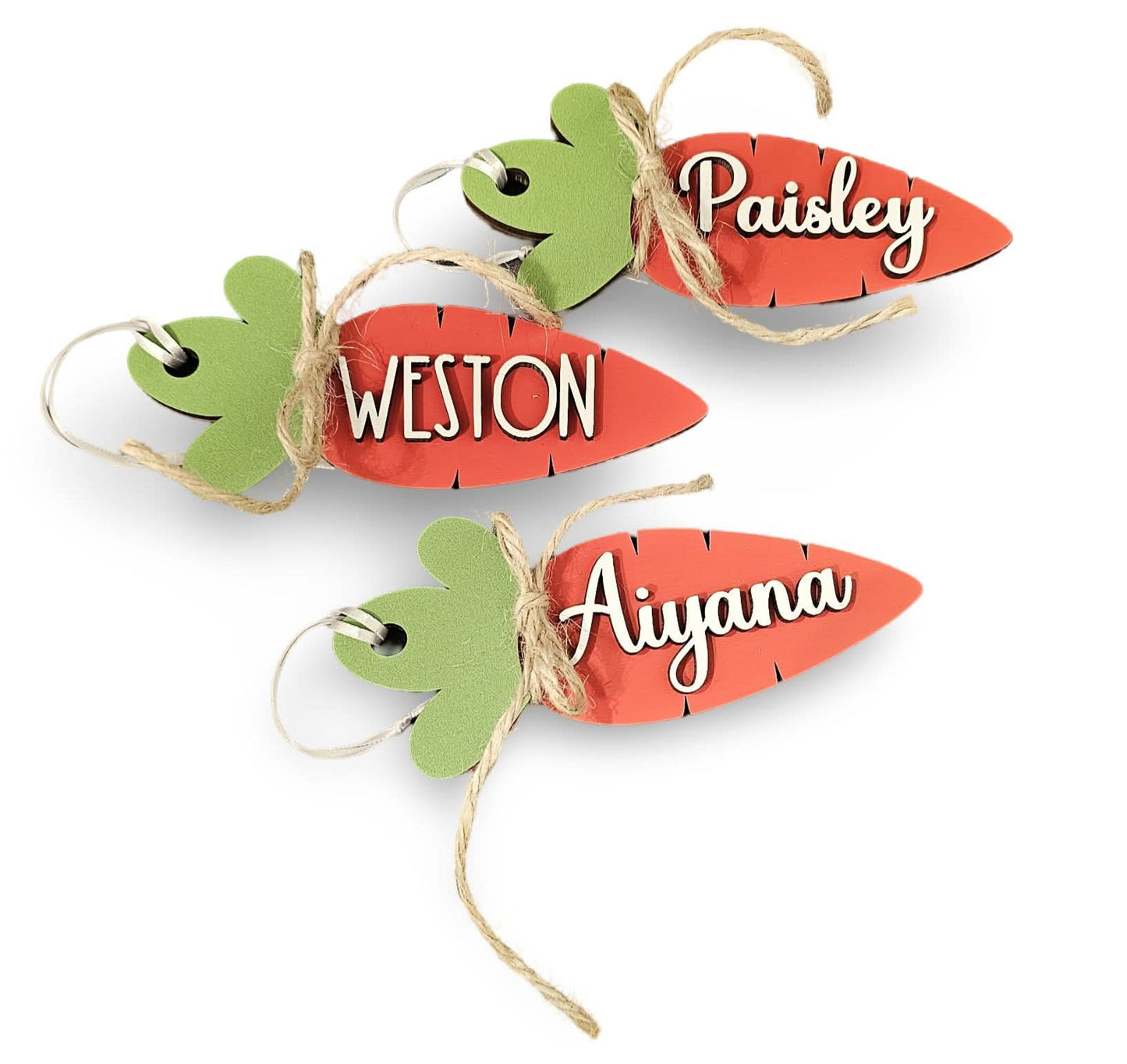 Carrot Easter Basket Tags