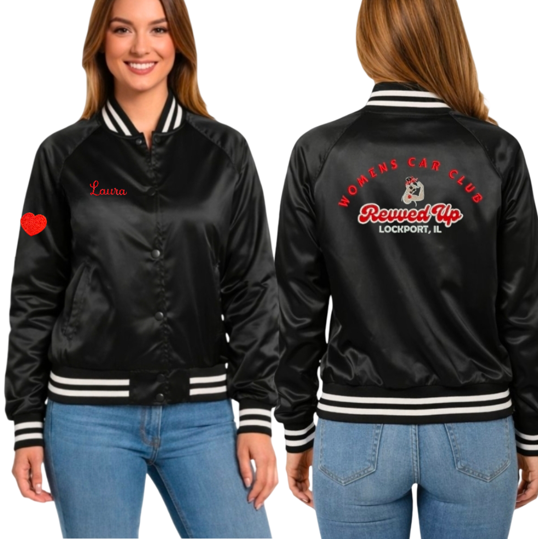 Revved Up Women's Car Club Embroidered Jacket