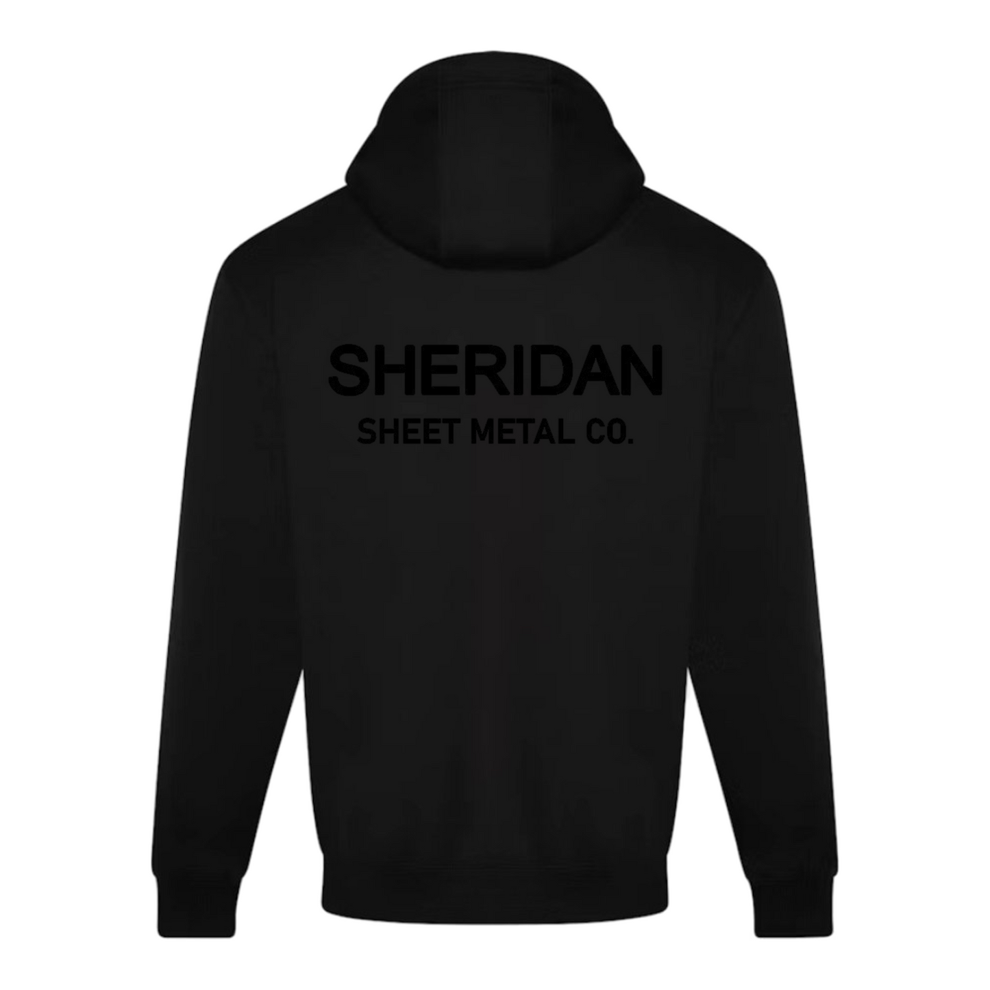 Sheridan Sheet Metal Puff Stitch Monochromatic Hooded Sweatshirt