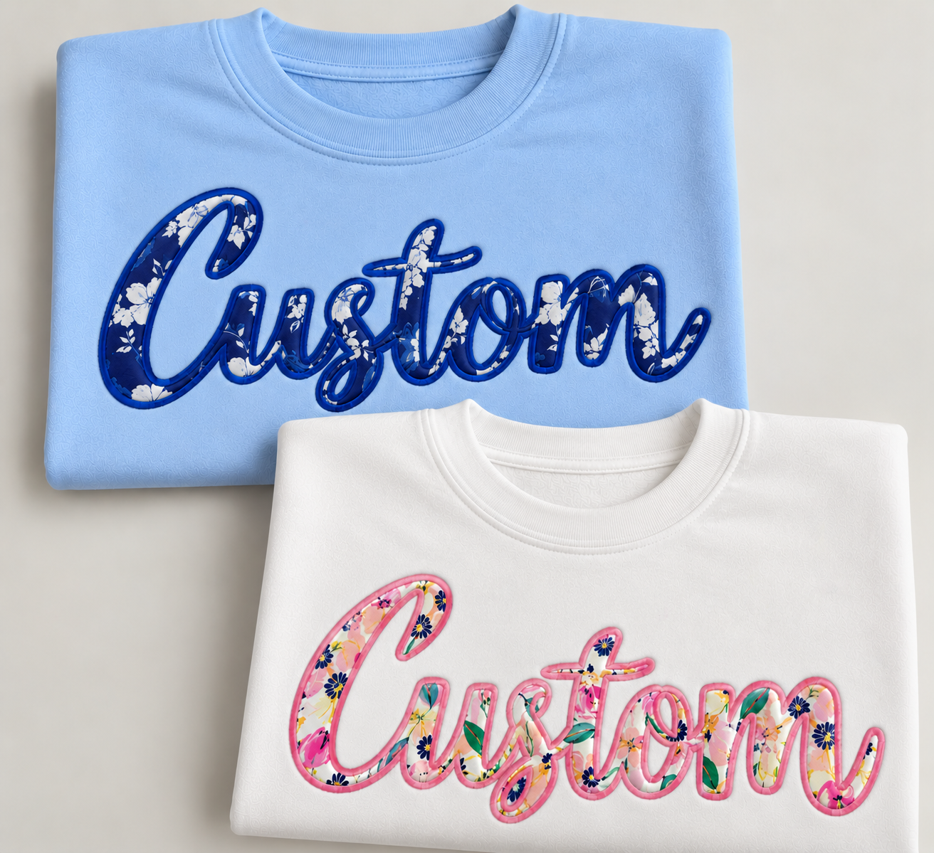 Custom Script Appliqué Shirts (Adult & Youth)