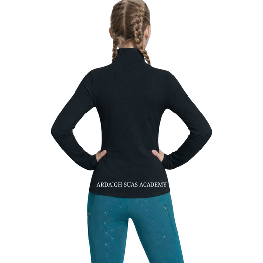 Youth Girls Printed ASA Half Zip Top