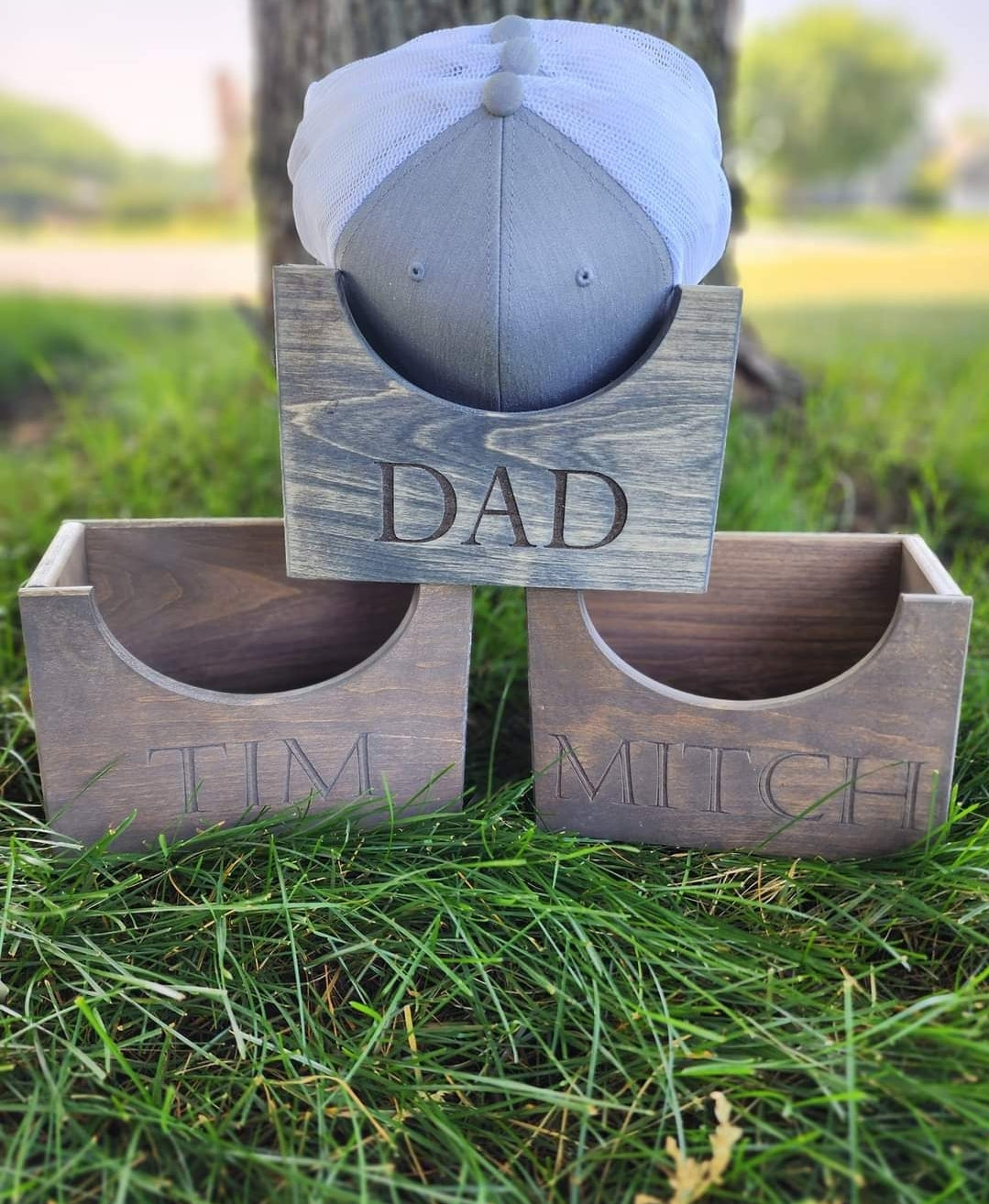 Personalized Wood Hat Boxes