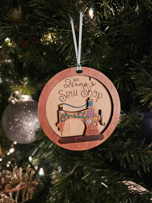 Nana's Sew Shop Ornament
