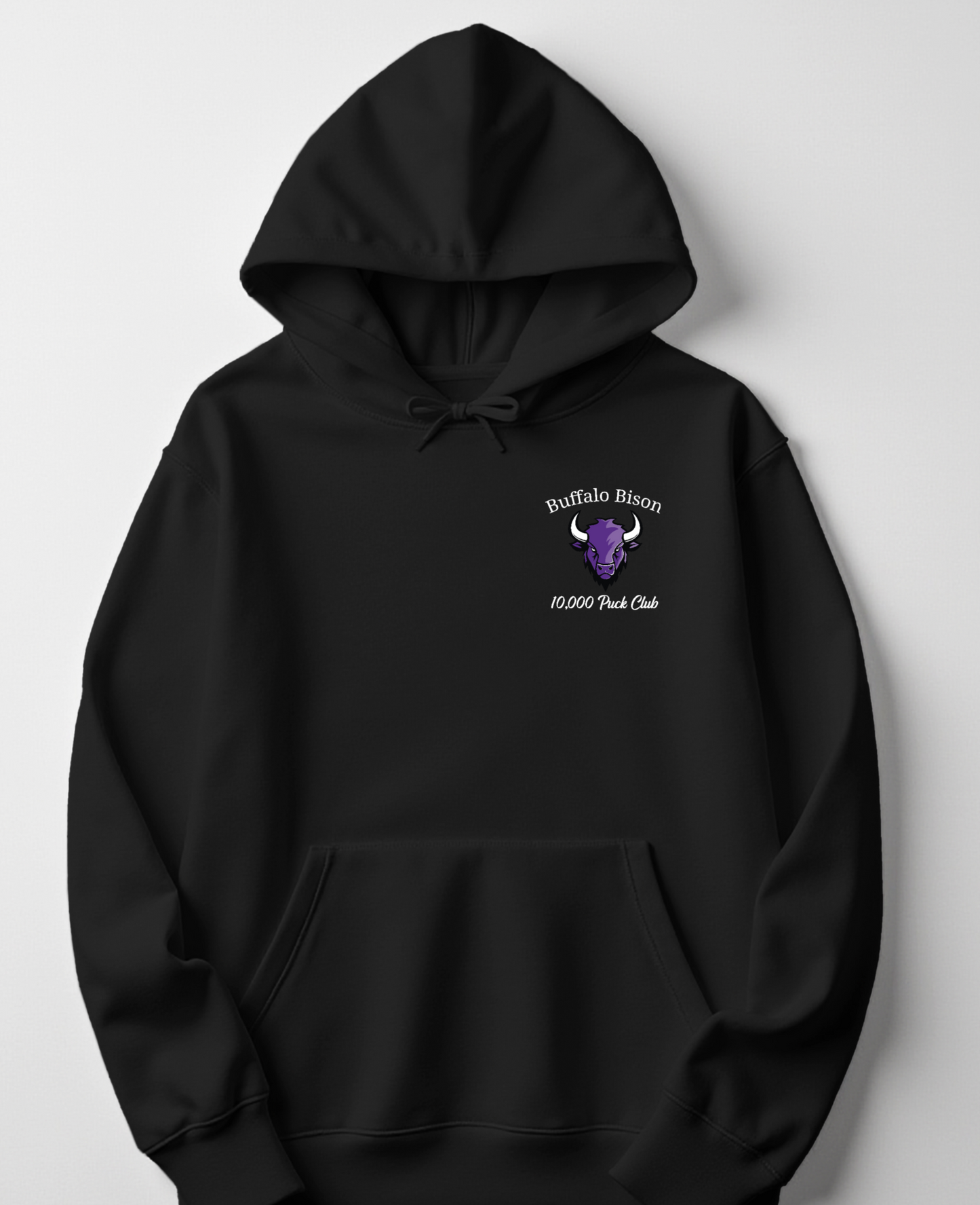 Bison 10,000 Puck Club Embroidered Champion Hoodie