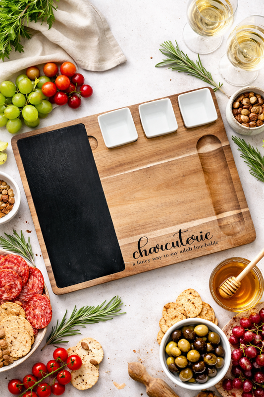 Adult Lunchable Charcuterie Board 11 Piece Set