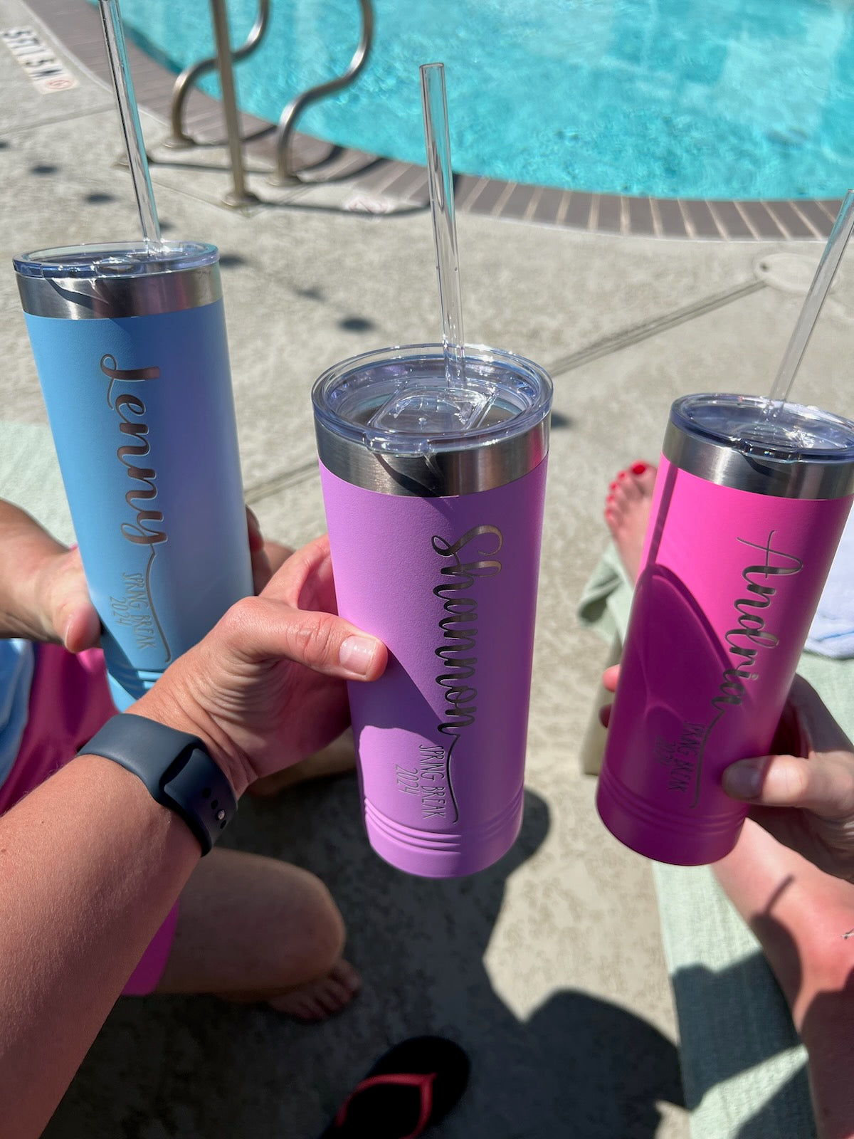 Personalized 22 oz Destination Travel Tumblers