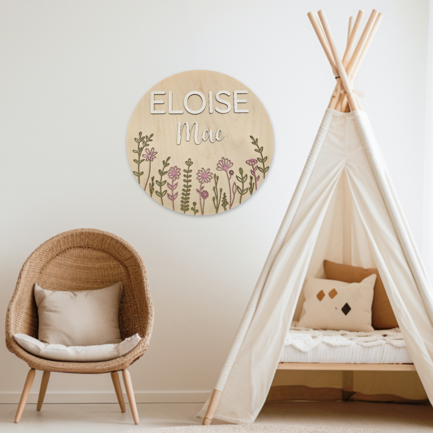 Wild Flower Name Art