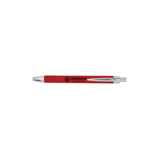Premium Leatherette Wrapped Sheridan Sheet Metal Pen
