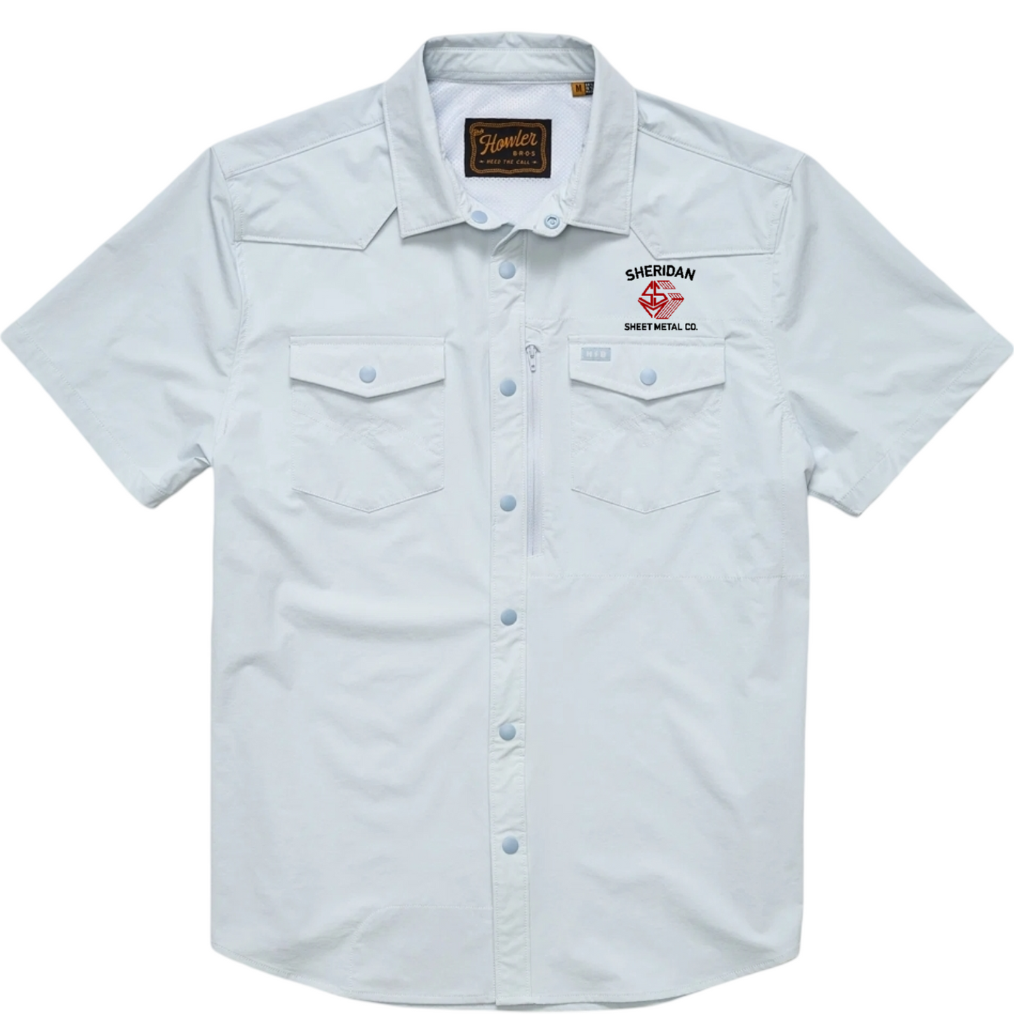 Howler Brothers Tech Embroidered Snap Button Shirt