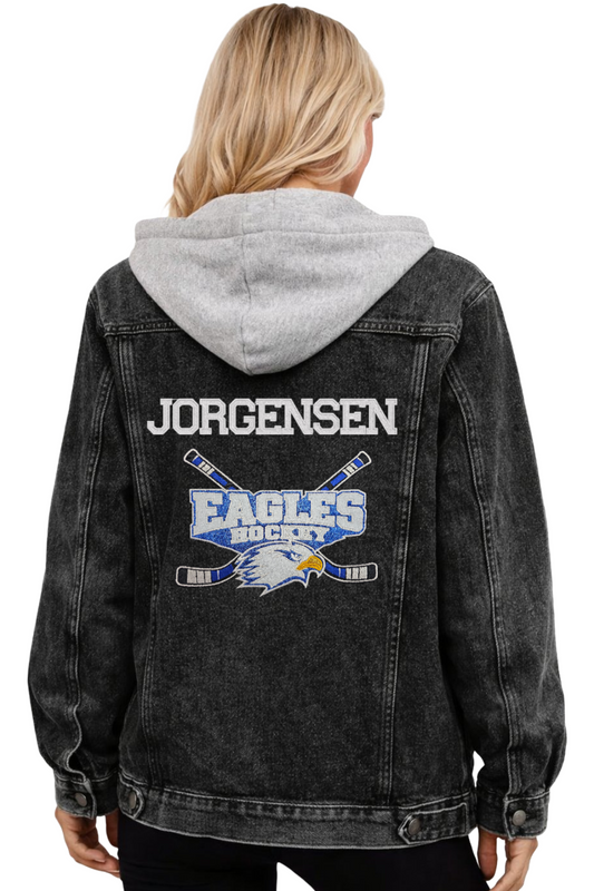 Womens Becker-Big Lake Hockey ✨️ Glitter Jean Jacket