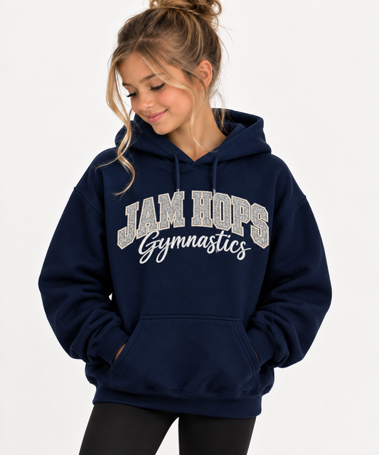 Jam Hops Embroidered Glitter Sweatshirt