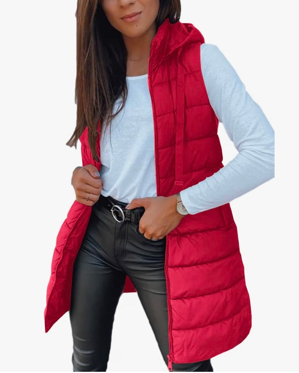 Custom Glitter Applique Puff Vest
