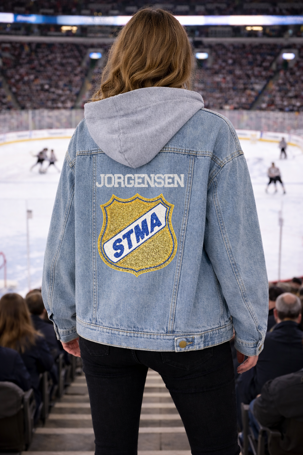 Womens STMA ✨️ Glitter Jean Jacket