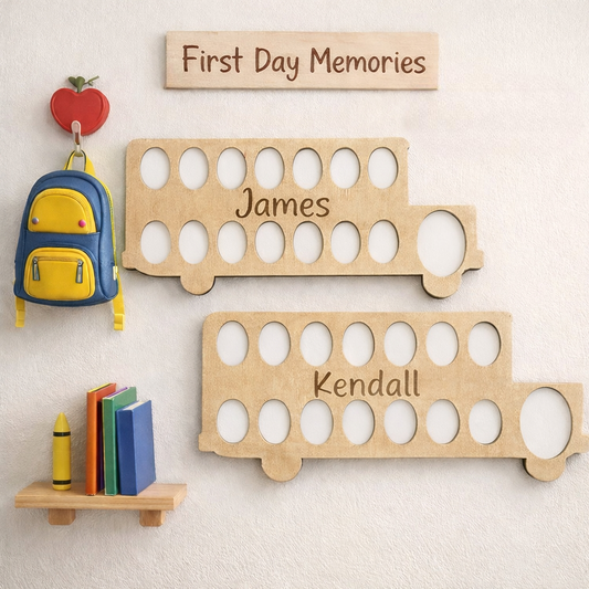 School Bus Photo Frame K-12