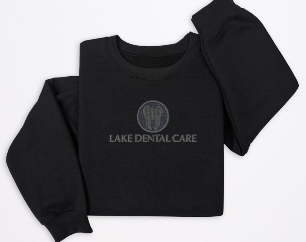 Lake Dental Bella + Canvas Unisex Puff Embroidered Sweatshirt