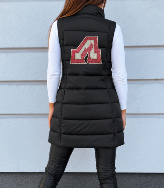 Anoka Hockey Glitter Puff Vest