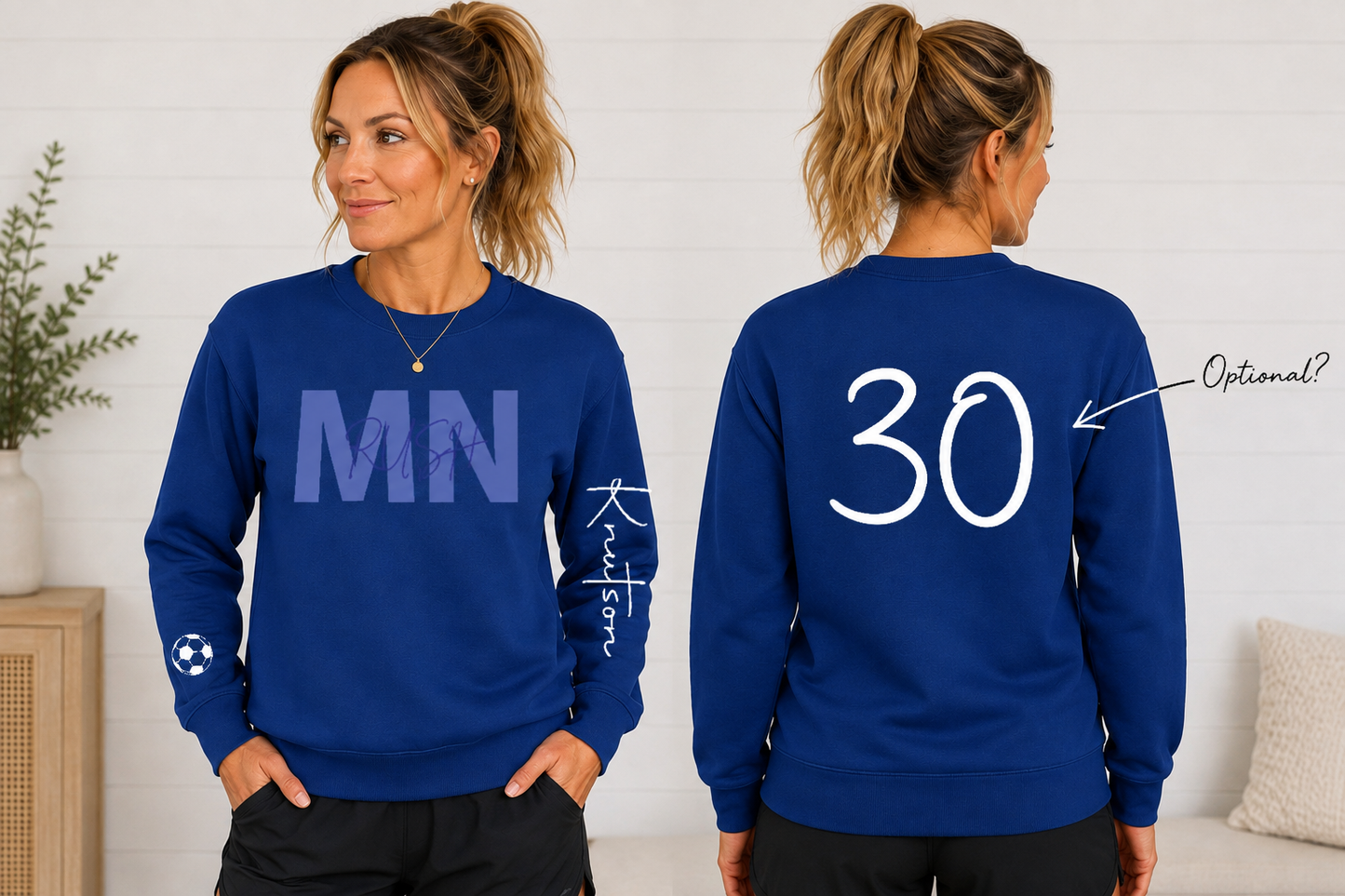 MN Rush Printed Crewneck
