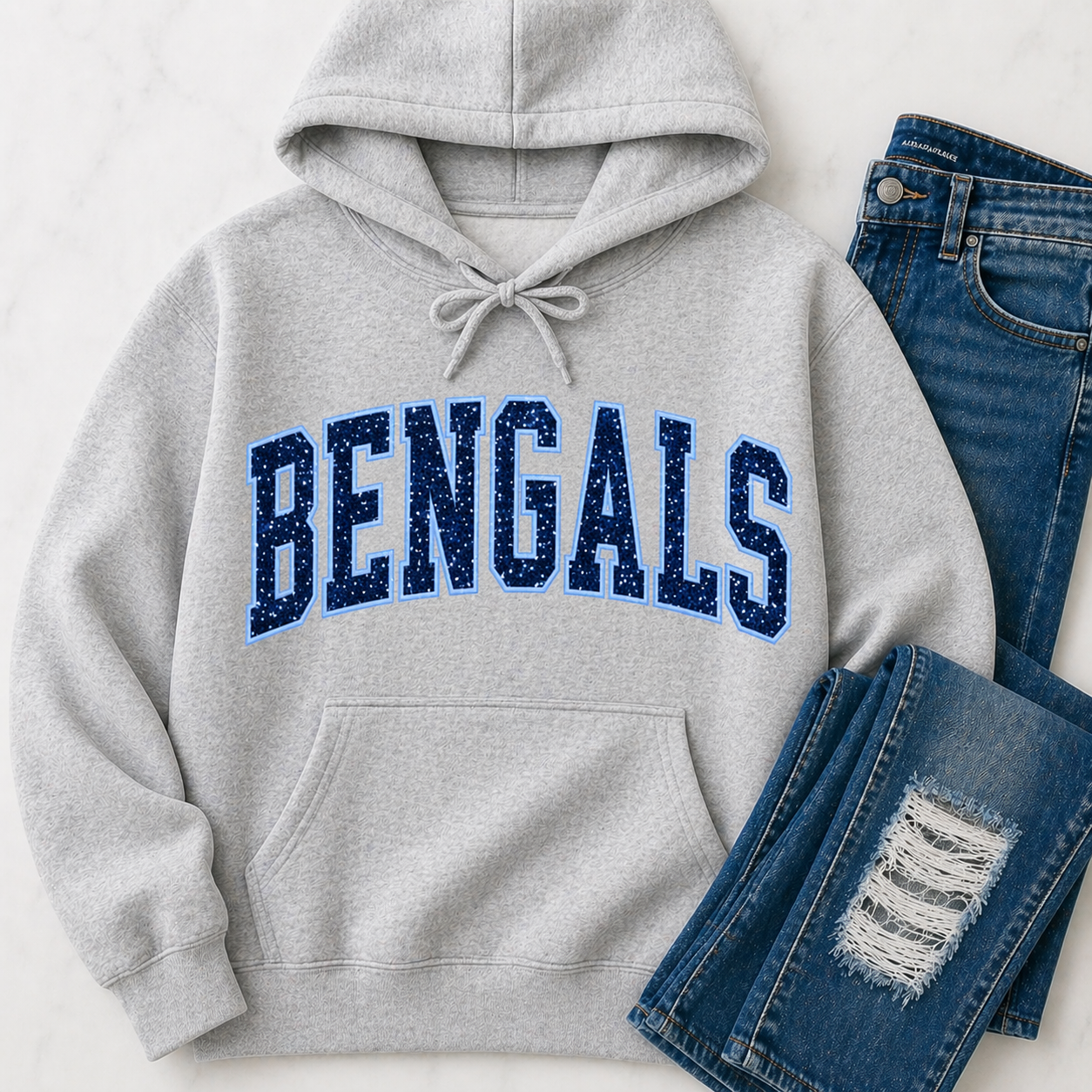 ✨️ Glitter & Sequin Sports Letter Applique