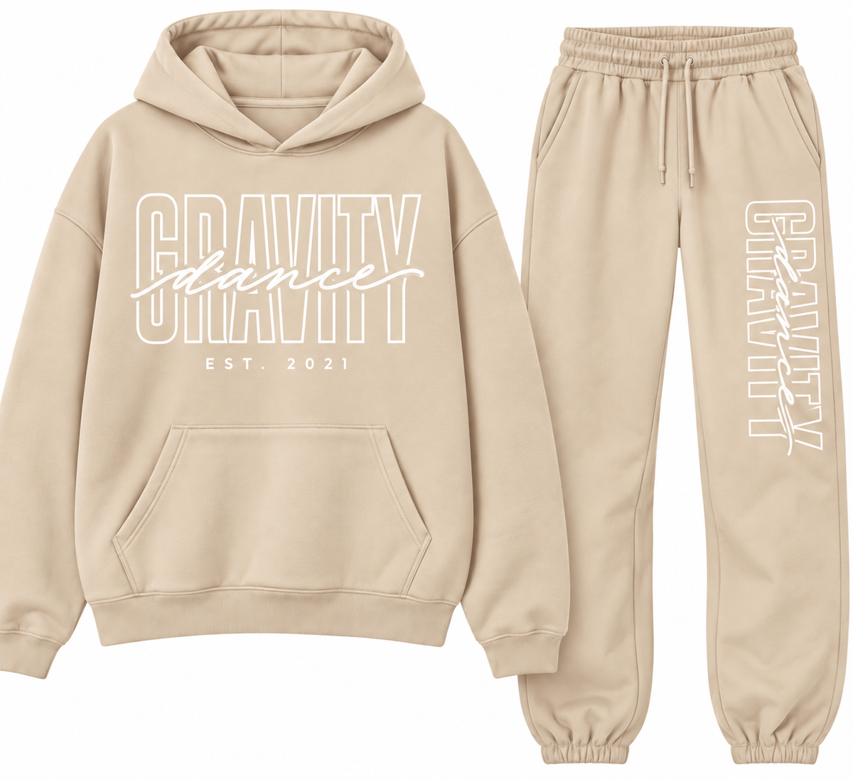 Adult Gravity Dance Printed Warm Up Set