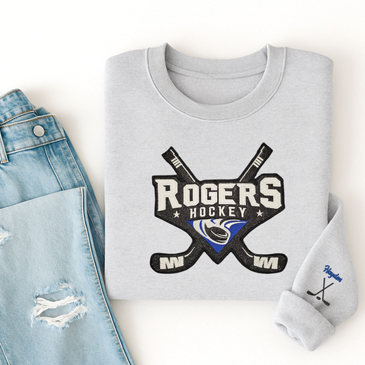 Adult Royals ✨️ Glitter Applique Bella Canvas Crew Sweatshirt