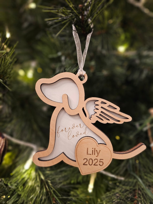 Forever Loved Dog Memorial Ornament