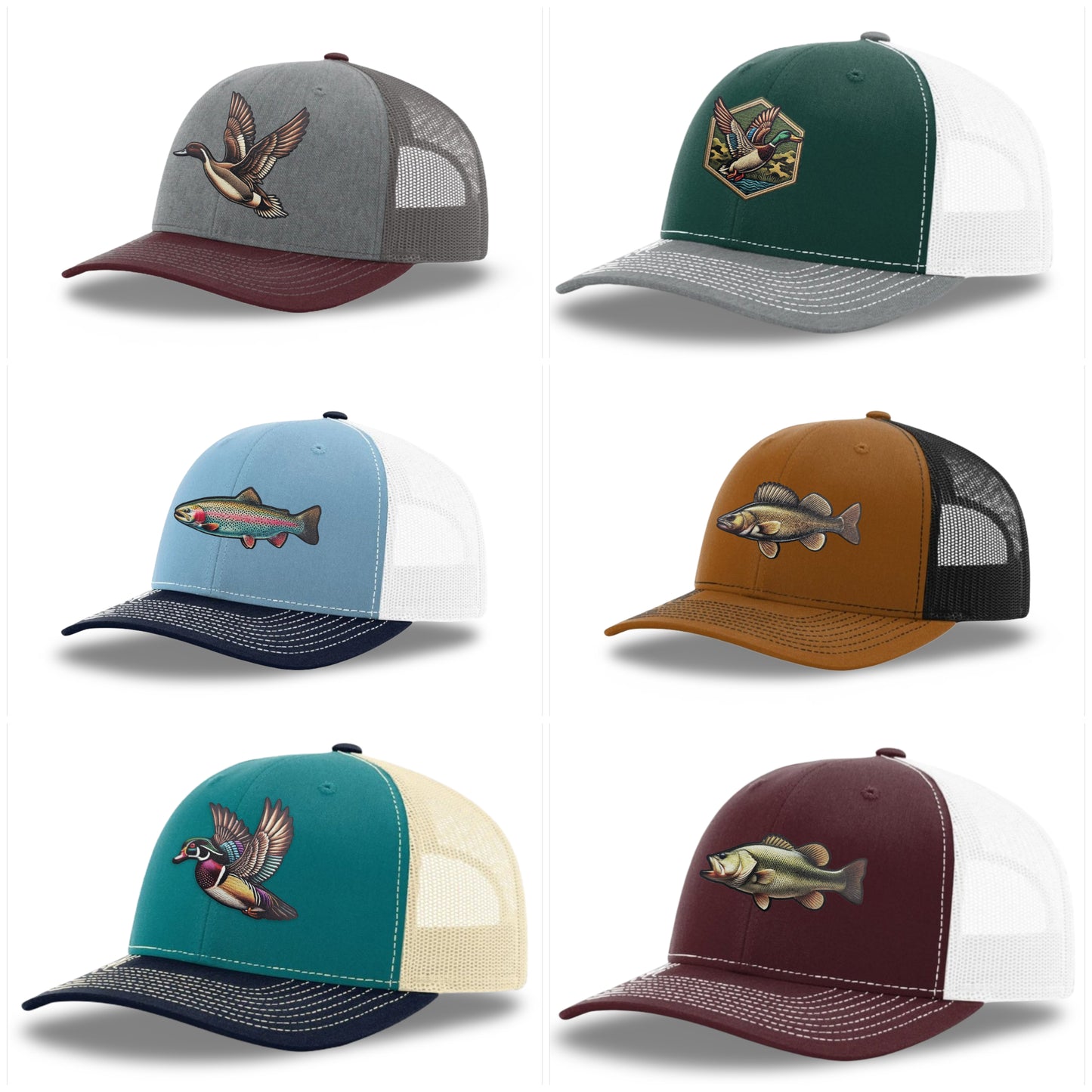Aspen Woods Wildlife Series Richardson Trucker Hats