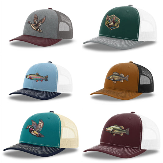 Aspen Woods Wildlife Series Richardson Trucker Hats