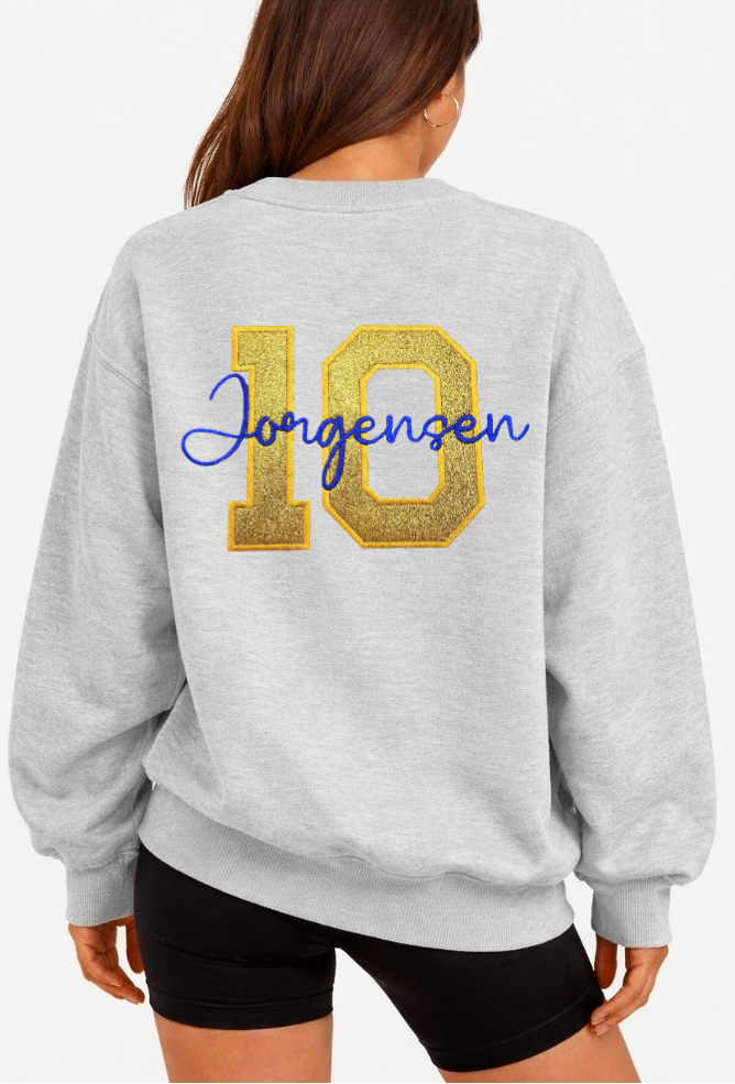 Womens STMA Hockey✨️ Oversized Glitter Applique Pullover