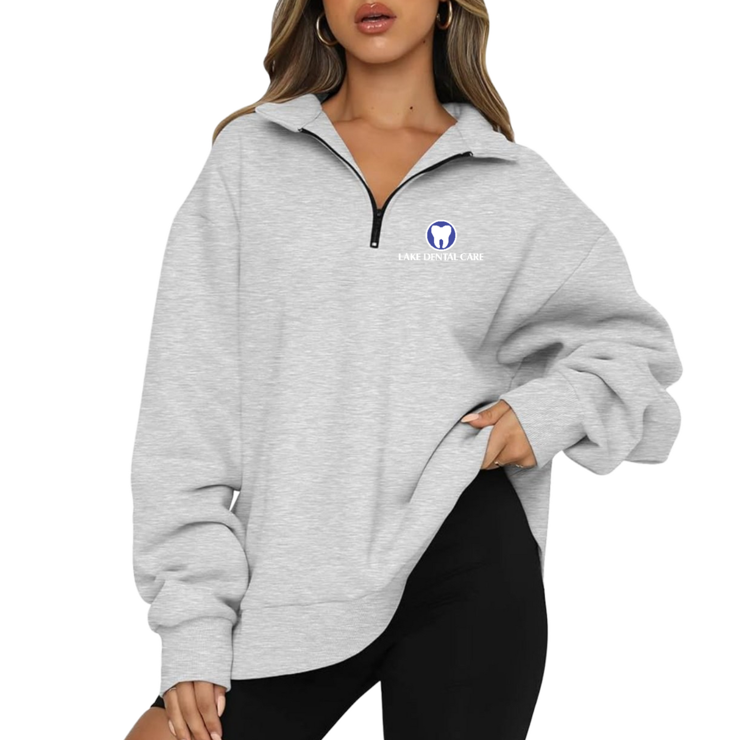 Lake Dental Womens Embroidered Quarter Zip