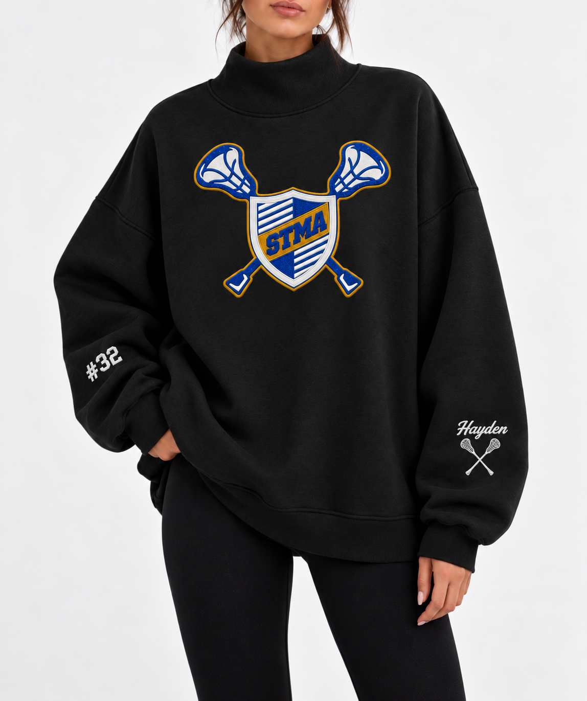 STMA Lacrosse Mockneck