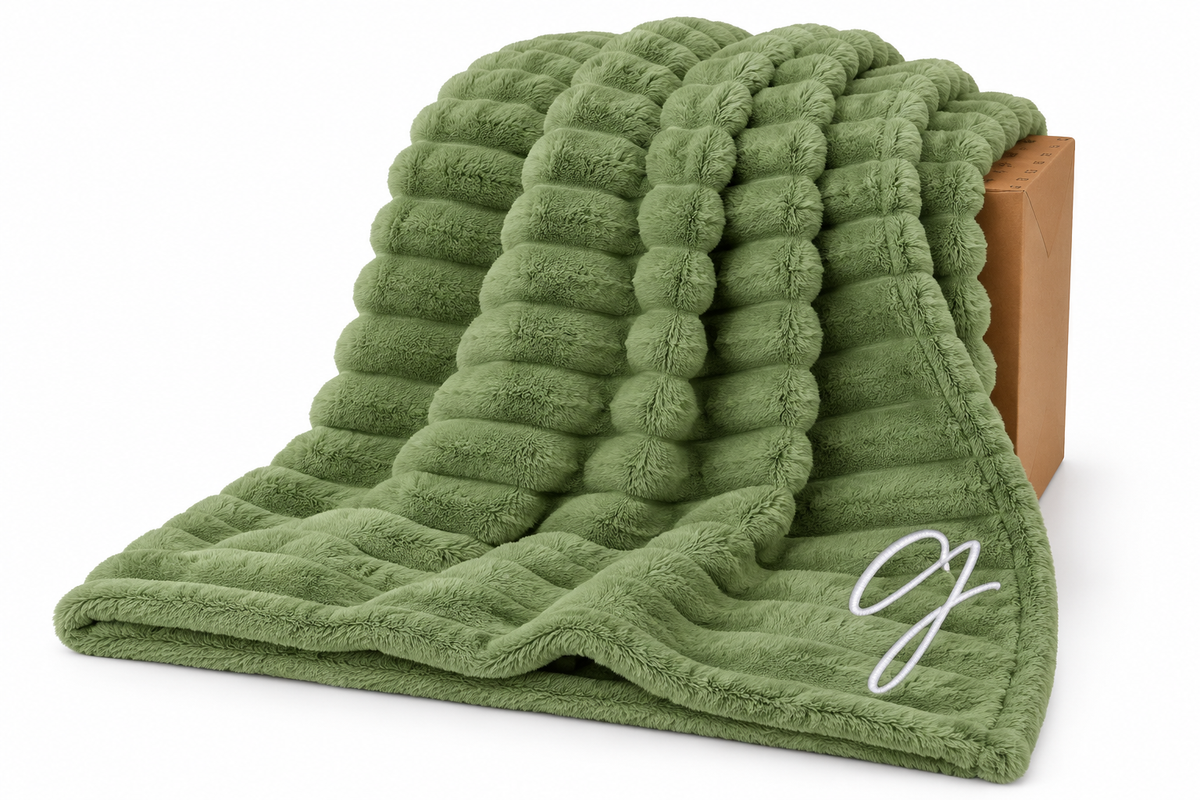 Gravity 50x60 Embroidered Cozy Throw Blanket