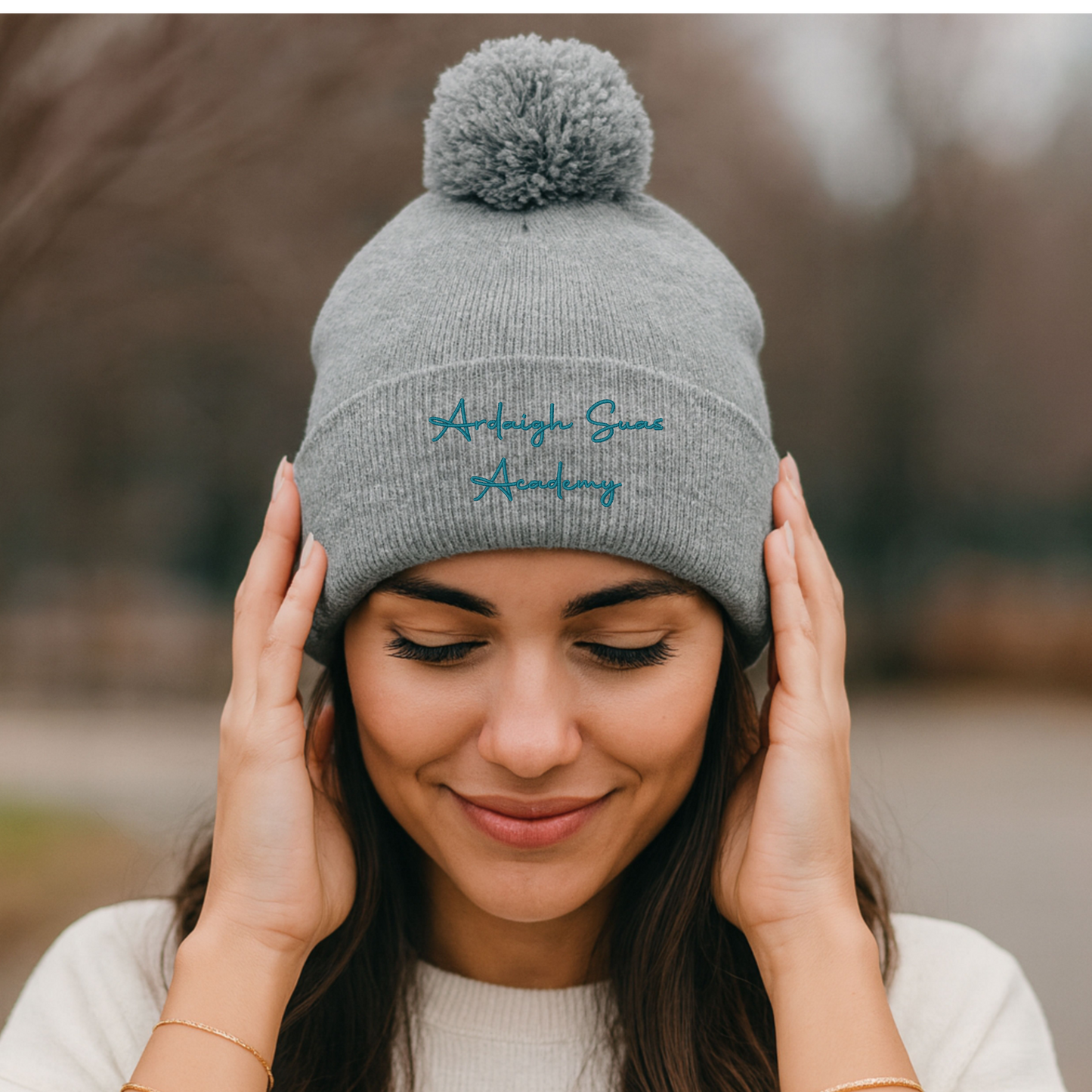 ASA Embroidered Unisex Pom Beanies