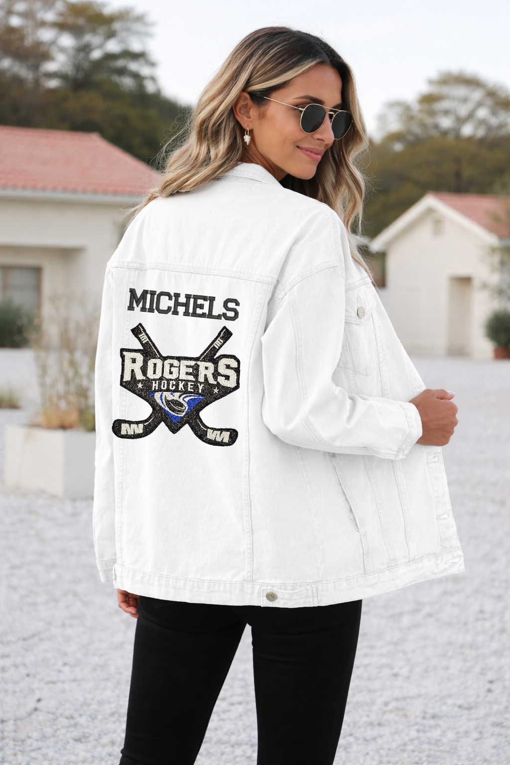 Womens Royals Hockey ✨️ Glitter Jean Jacket