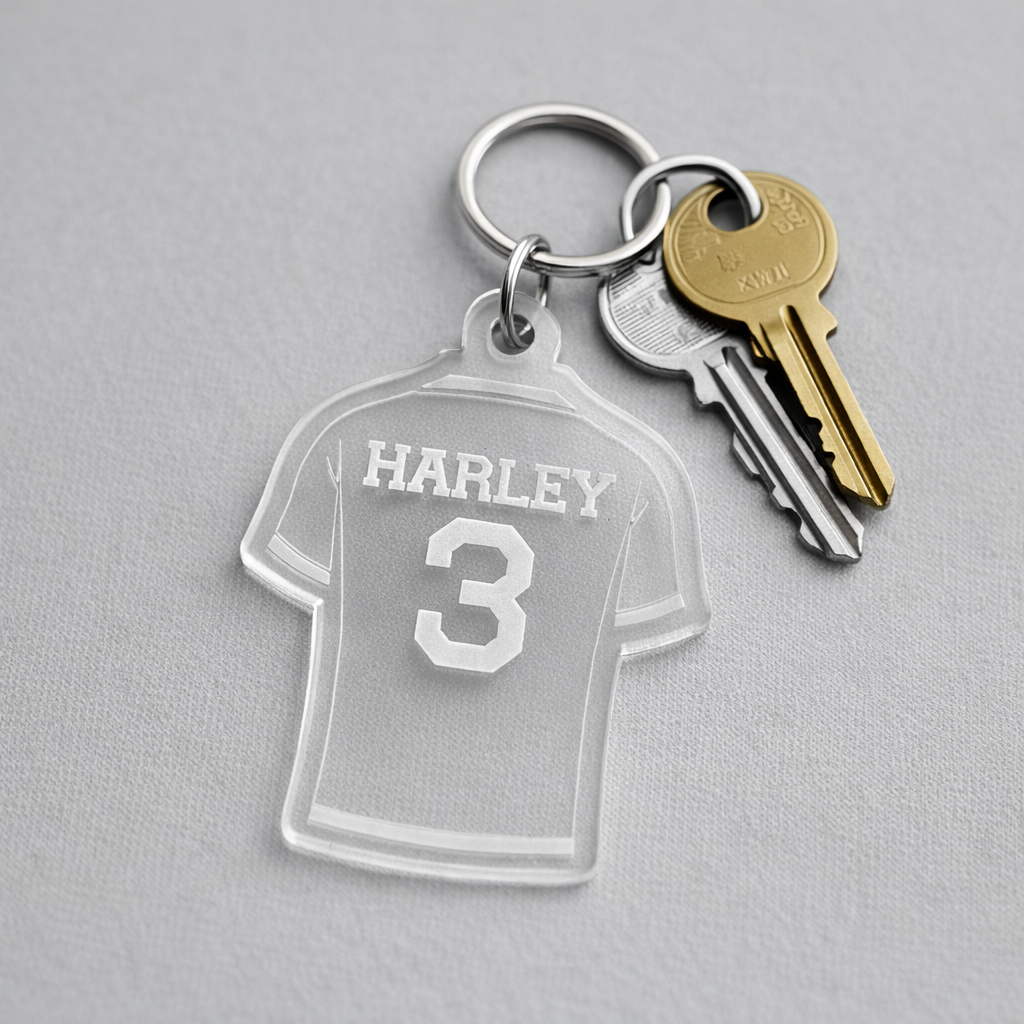 Sports Jersey Acrylic Bag Tag/ Key Chain