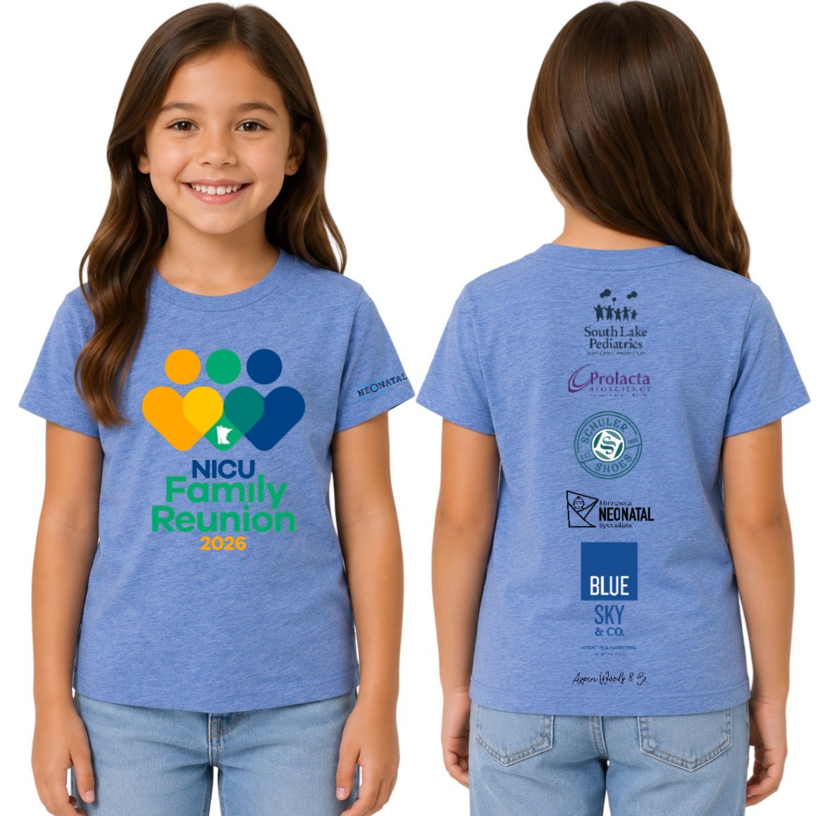 2026 NICU Family Reunion Toddler & Youth Tee Options