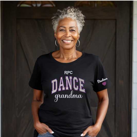 RPC Dance Grandma Glitter Applique T-Shirt